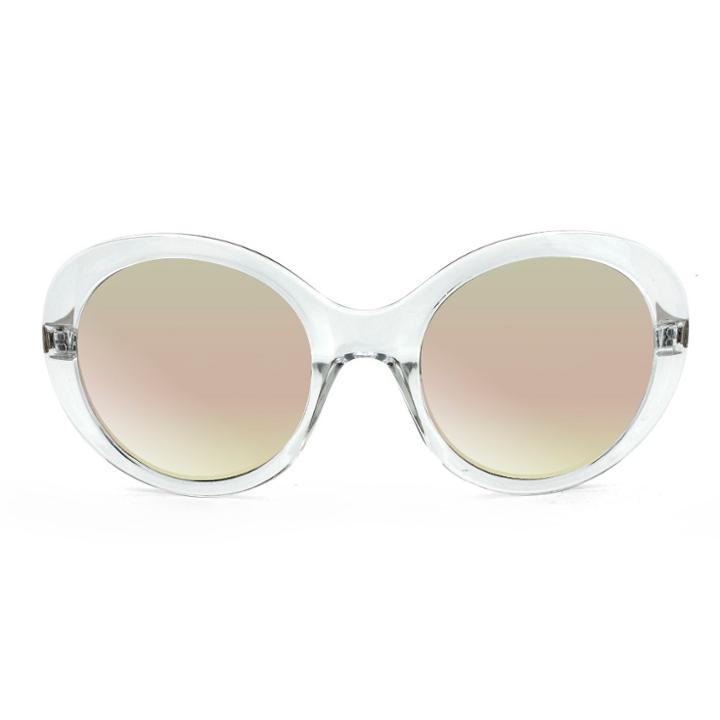 Women's Round Sunglasses With Blush Pink Mirrored Lens - Wild Fable Clear
