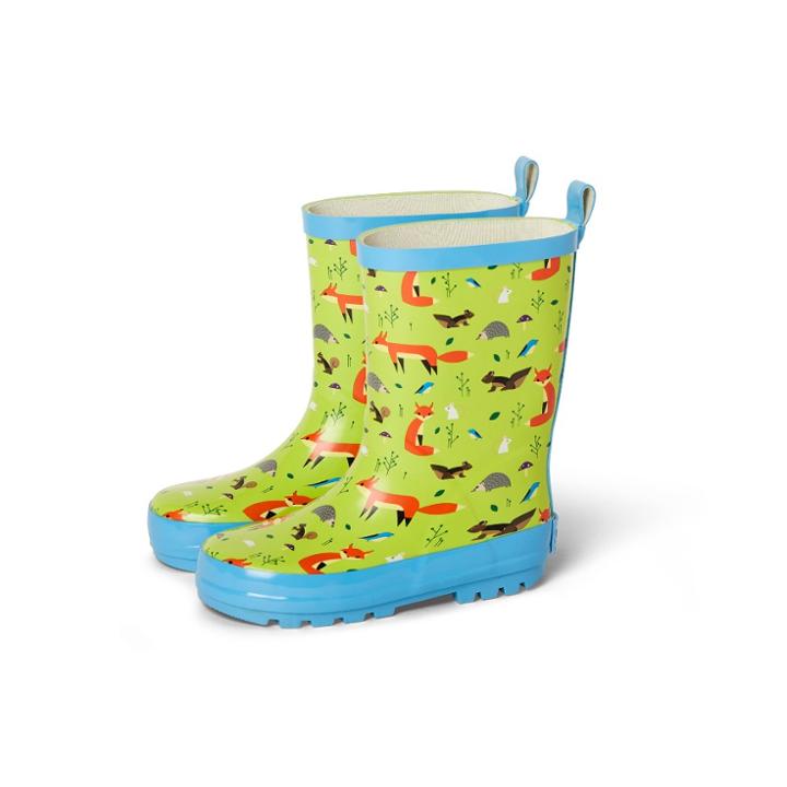 Kids' Forest Friends Garden Rain Boots Green M - Kid Made Modern, Kids Unisex