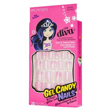 Broadway Nails Little Diva Gel Candy Nails - Crystal Persuasion