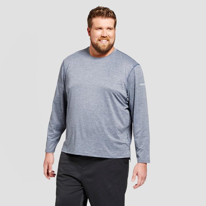 Men's Big & Tall Run Long Sleeve Shirt - C9 Champion Cruising Blue