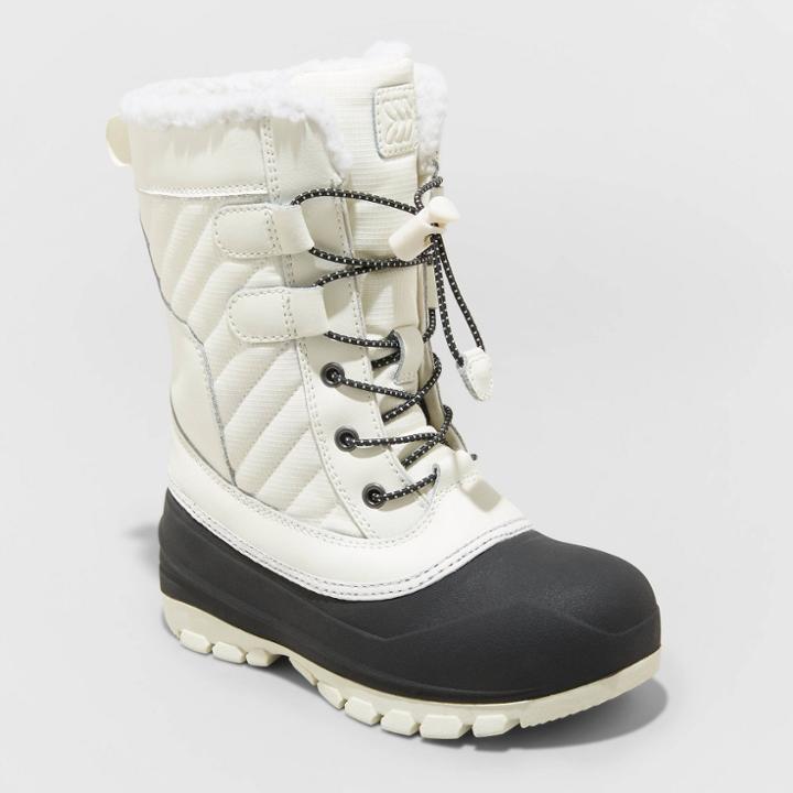 Kids' Shay Lace-up Winter Boots - All In Motion Cream