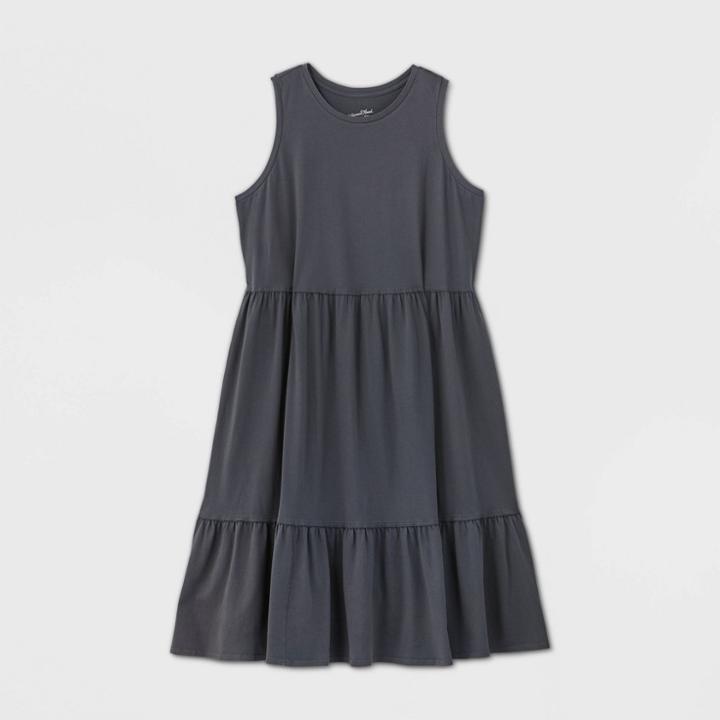 Women's Plus Size Sleeveless Dress - Universal Thread Gray