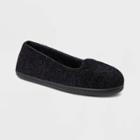 Women's Dearfoams Rebecca Chenille Closed-back Slippers - Black
