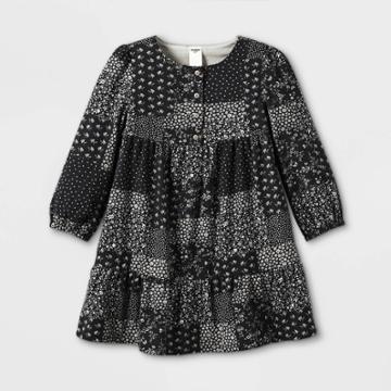 Oshkosh B'gosh Toddler Girls' Paisley Long Sleeve Dress - Gray