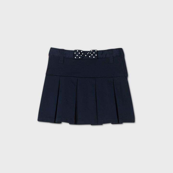 Toddler Girls' Stretch Uniform Twill Skorts - Cat & Jack Navy