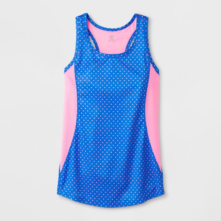 Girls' Performance Tank - C9 Champion Pink Polka Dot