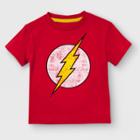 Toddler Boys' Dc Comics The Flash Short Sleeve T-shirt - Red
