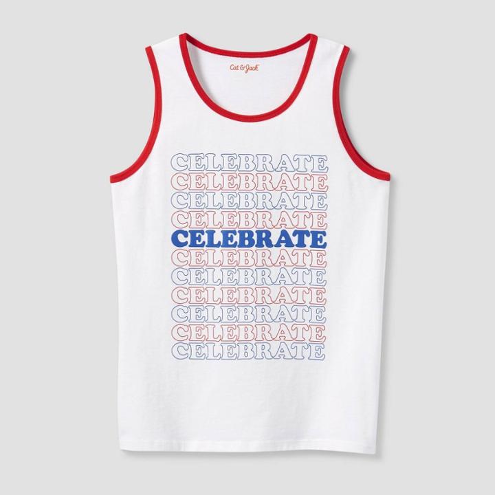 Plusboys' Graphic Tank Top - Cat & Jack White