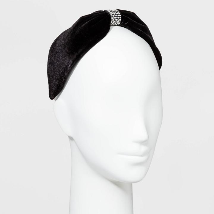 Velvet Pearl Headbands - A New Day Black