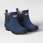 Smith & Hawken Rubber Ankle Rain Boots Size 7 Blue -