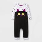 Baby Girls' Cat Long Romper - Cat & Jack Purple Newborn