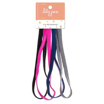 Lily Jane No Slip Headwraps - 4ct,