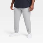 Men's Big Textured Knit Jogger Pants - All In Motion Gray