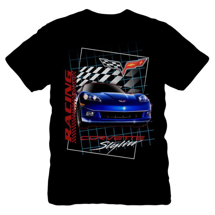 Chevrolet Men's Corvette Racing Graphic T-shirt - Black