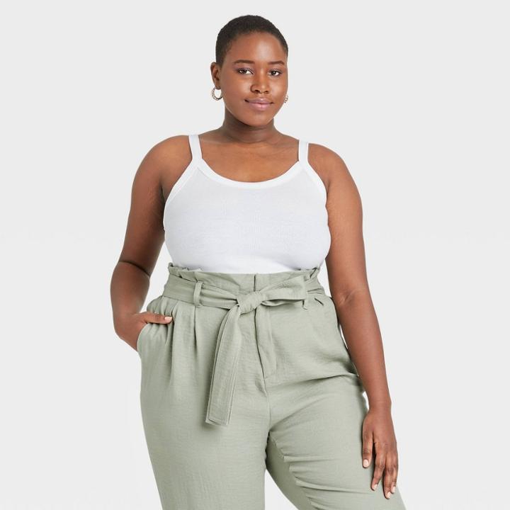 Women's Plus Size Cami - A New Day White