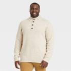 Men's Tall Regular Fit Pullover Sweater - Goodfellow & Co Oatmeal Heather Mt, Oatmeal Grey