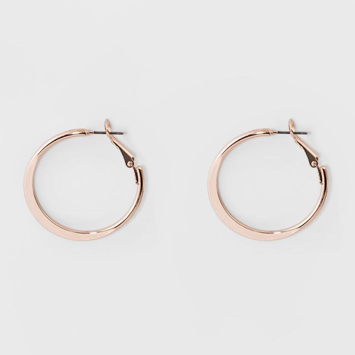 Hoop Earrings - A New Day Rose Gold, Women's, Pink