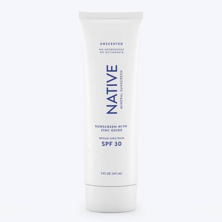 Native Unscented Mineral Sunscreen - Spf