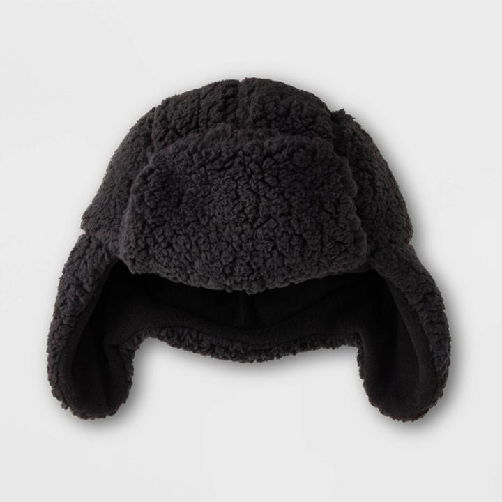 Kids' Teddy Fleece Hat - Cat & Jack Black