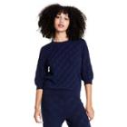 Women's Elbow Sleeve Crewneck Pullover Sweater - Rachel Comey X Target Navy Xxs, Blue