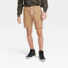Men's 8 Regular Fit Pull-on Shorts - Goodfellow & Co Khaki
