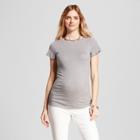 Maternity Crew Neck T-shirt - Isabel Maternity By Ingrid & Isabel Medium Heather Gray Xl, Infant Girl's
