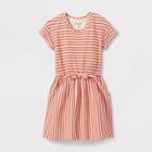 Girls' Short Sleeve Knit Dress - Cat & Jack Cinnamon