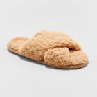 Women's June Sherpa Crossband Slippers - Stars Above Tan