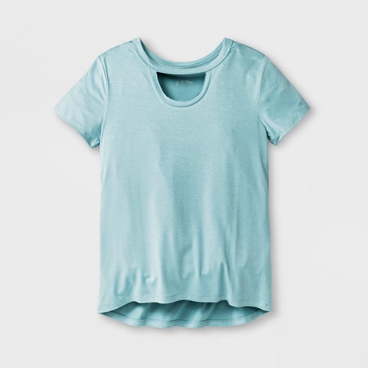 Girls' Basic Short Sleeve T-shirt - Art Class Turquoise