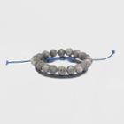 Men's Matte Spectralite Bolo Beaded Bracelet - Goodfellow & Co Navy/gray One Size, Men's, Blue