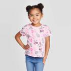Toddler Girls' Disney Characters Printed T-shirt - Pink