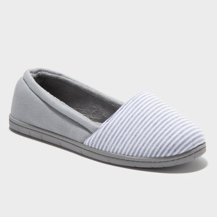 Women's Dearfoams A-lined Slipper - Gray