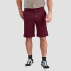 Dickies Men's 11 Regular Fit Chino Shorts - Burgundy Heather 32, Men's, Red Grey