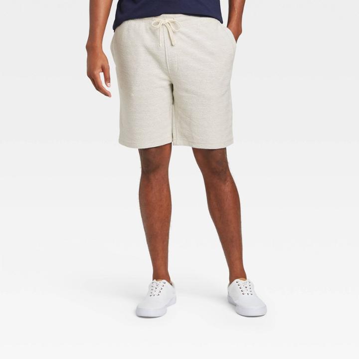 Men's 8.5 Elevated Knit Shorts - Goodfellow & Co - White