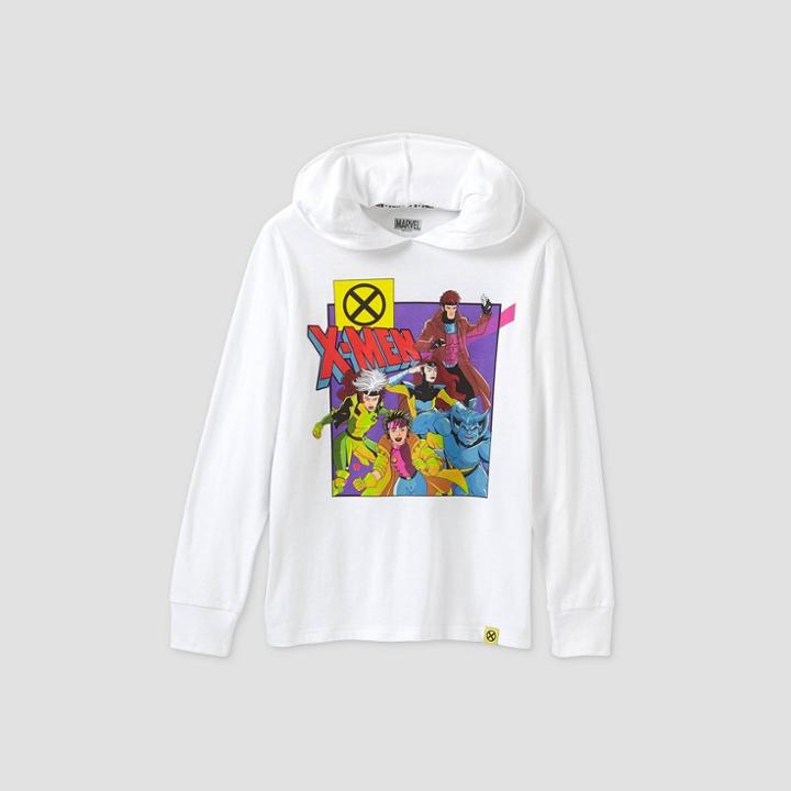Boys' Marvel X-men Hoodie T-shirt - White