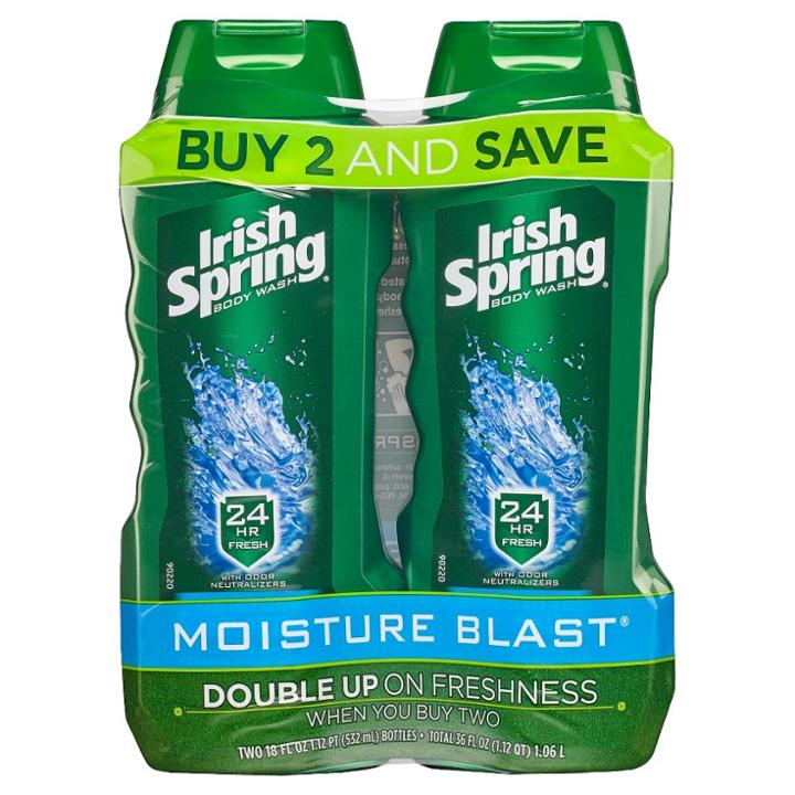 Irish Spring Moisturizing Body Wash Moisture Blast