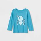 Toddler Adaptive 'penguins' Long Sleeve Graphic T-shirt - Cat & Jack Blue