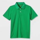 Kids' Short Sleeve Performance Uniform Polo Shirt - Cat & Jack Green