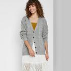 Women's Cable Knit Cardigan - Wild Fable Heather Gray