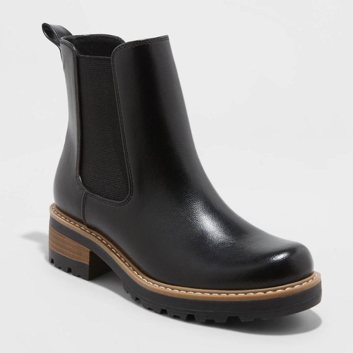 Women's Celina Chelsea Boots - Universal Thread Black