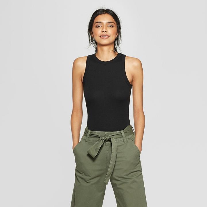 Women's Crew Neck Tank - A New Day Black
