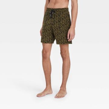 Pair Of Thieves Men's Super Soft Lounge Pajama Shorts - Dark Olive Green