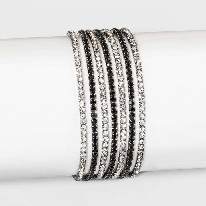Rhinestone Bracelet - A New Day Hematite