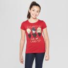 Girls' Harry Potter Levio-sa Short Sleeve T-shirt - Red