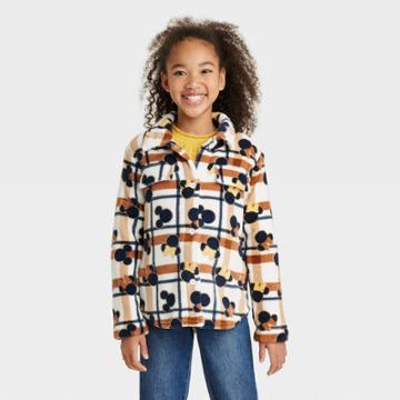 Girls' Disney Minnie Mouse Shacket - Brown