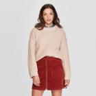 Women's Crewneck Chunky Pullover Sweater - Universal Thread Pink
