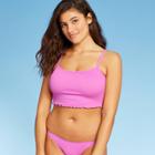 Women's Textured Cami Tank Bikini Top - Xhilaration Pink D/dd Cup, Women's