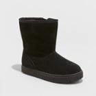 Toddler Girls' Noelia Shearling Style Boots - Cat & Jack Black