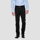 Haggar H26 Men's Slim Fit No Iron Stretch Trousers - Black
