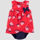 Baby Girls' Watermelon Romper - Just One You Made By Carter's Pink/blue Newborn, Girl's